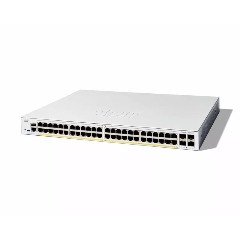 Switch gestionado Cisco Catalyst 1300-48FP-4G 48 puertos GE Full PoE 4x1GE SFP