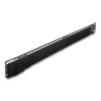 Regleta de cepillos DeLOCK 66750 gris metal nailon 19 pulgadas