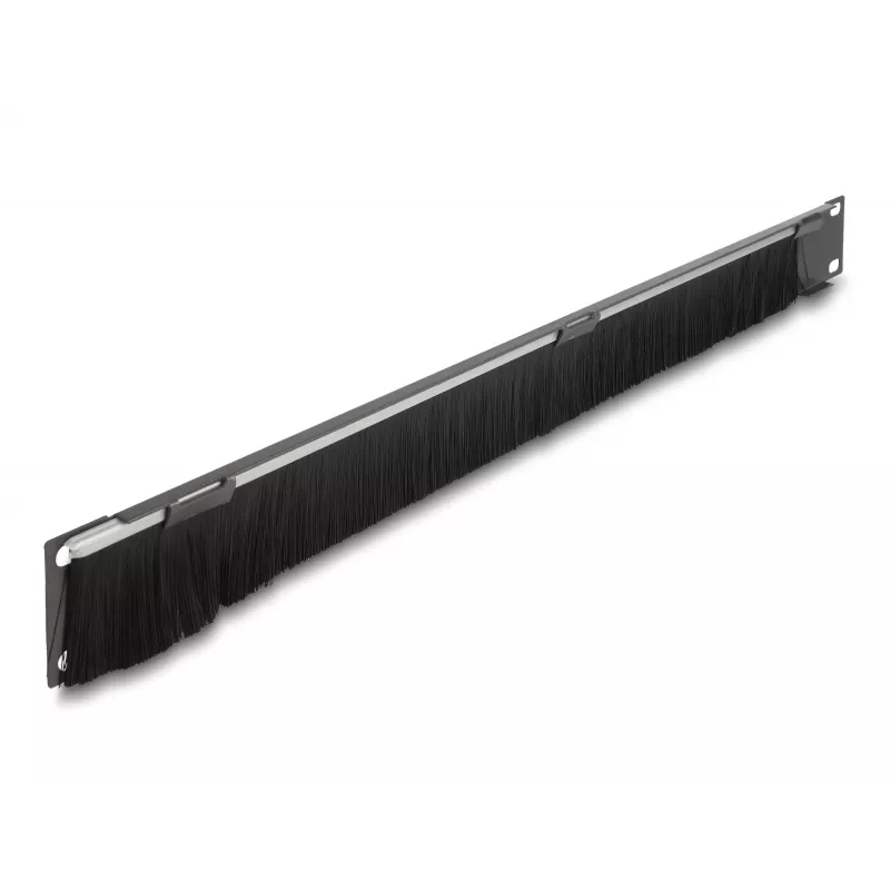 Regleta de cepillos DeLOCK 66750 gris metal nailon 19 pulgadas