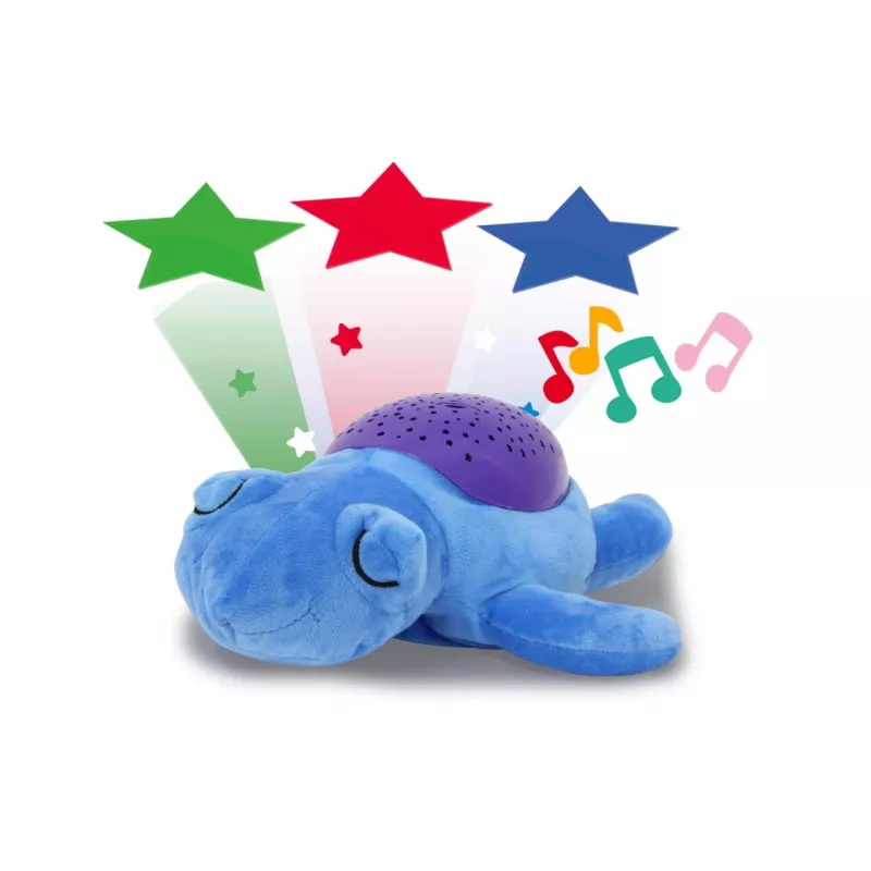 Luz nocturna Jamara Dreamy Turtle de pie azul lila