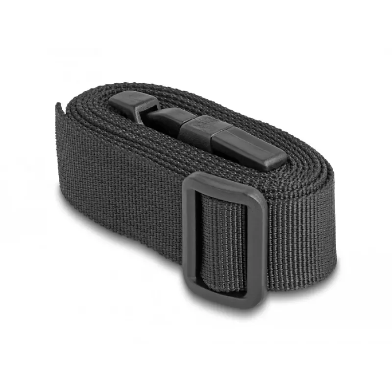 Correa ajustable para maleta DeLOCK 1,5 m negra 2 uds.