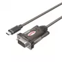 Unitek Y-1105K adaptador de USB-C a RS-232, 1,5 m, negro