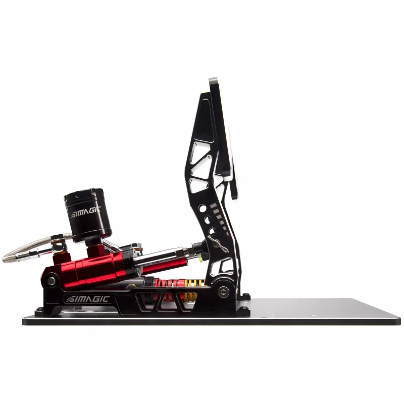 Simagic P2000 Hydraulic set de 2 pedales, 200KG Loadcell - Crimson Edition
