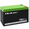 Batería AGM Qoltec 53076 | 12V | 7Ah | seguridad