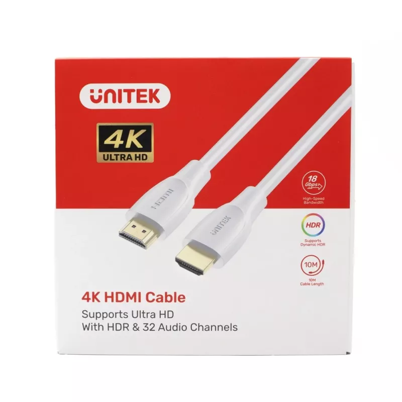 Cable HDMI Unitek C11090AWH03-1M – 1 m, compatible con 4K 60Hz