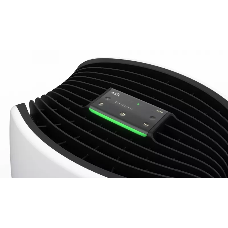 Purificador de aire Mill Silent Pro Air Purifier — Mill APSILENT para espacios de hasta 115 m², CADR 68,3 m³/h, blanco/negro