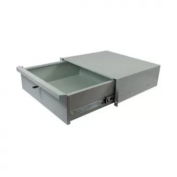 ALL-S0002060, unidad de cajones, gris, metal, 3U, 19 pulgadas, 440 mm