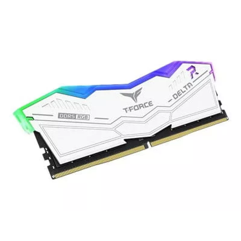 DIMM 32 GB DDR5-6000 (2x 16 GB) kit dual, memoria RAM blanca, FF4D532G6000HC38ADC01, Delta RGB, INTEL XMP
