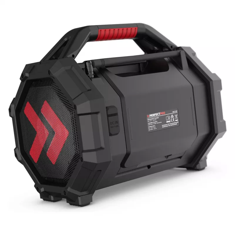 Radio de obra portátil PerfectPro ROCKTAGON 18V — radio de obra a batería