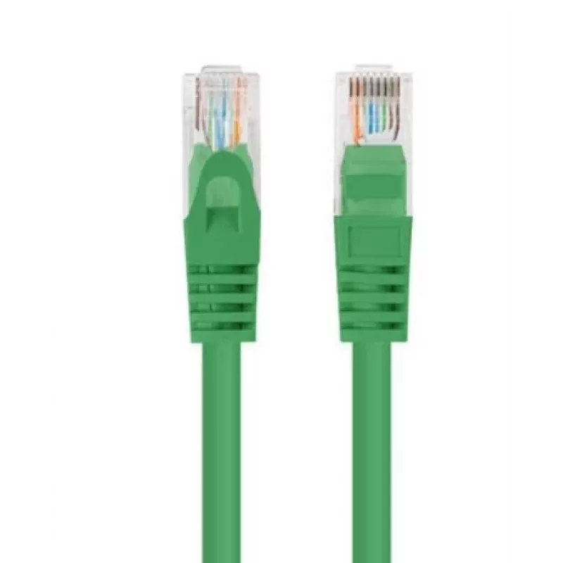 PATCHCORD Cat.5E UTP 1.5M Verde FLUKE BESTANDEN LANBERG 10ER-PACK