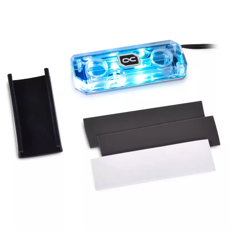Refrigerador de agua para SSD Alphacool HDX Apex M.2 2280, Acrílico aRGB