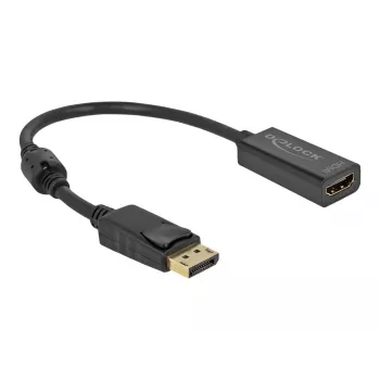 Adaptador DisplayPort 1.2 conector macho a conector hembra HDMI 4K DeLOCK 63559