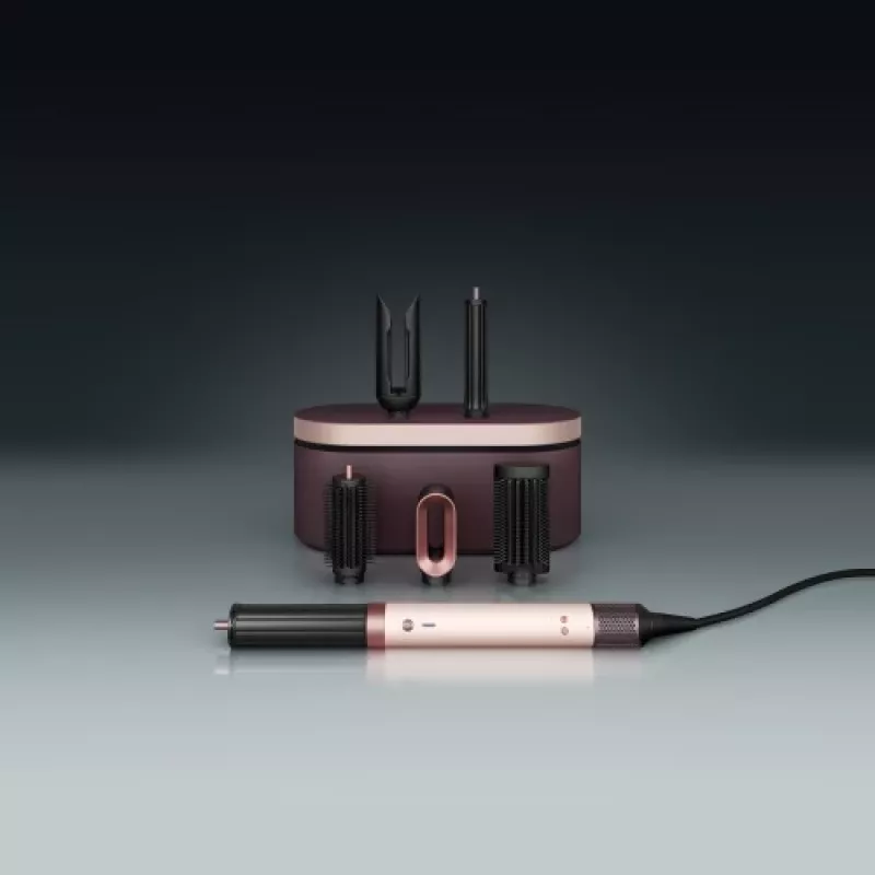Airwrap Co-anda2x Straight + Wavy, multistyler crema/oro rosa, Bluetooth, 1.700 vatios (embalaje dañado)