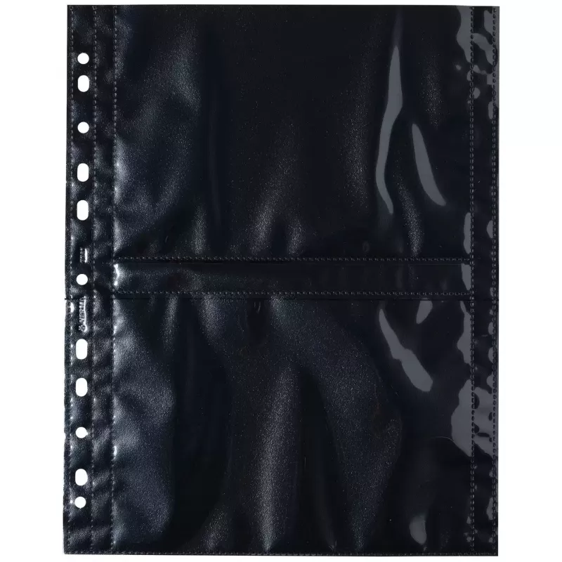 Fundas para fotos HERMA Fotophan 13x18 cm Horizontal negro 10 uds.