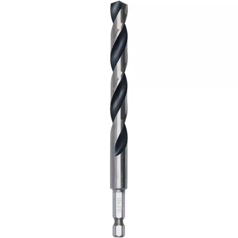 Juego de brocas para metal HSS PointTeQ 5 piezas 10 mm vástago hexagonal longitud 133 mm