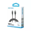 Cable USB-C a C 2.0 Vention 3.1 5A 240W 1 m BK