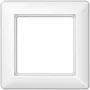 Placa marco para toma de corriente de pared JUNG AS 581 BF WW Blanco – Termoplástico, 80,5×80,5 mm