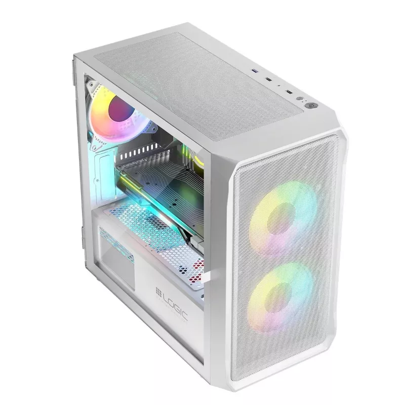 Carcasa Logic PORTOS ARGB MINI USB 3.0 Blanca