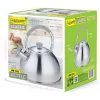 Hervidor de agua Maestro MR-1323 — acero inoxidable, 2,5 L, silbato con tapa abatible, asa de silicona fría
