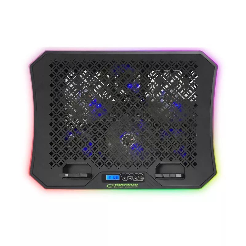 Base refrigeradora para portátil Esperanza GALERNE 48,3 cm (19 pulgadas) 2100 rpm Negra