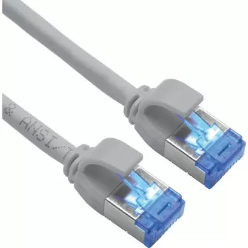 ROLINE cable de parcheo S/FTP Cat.6A TPE apto para PoE sin enredos gris 0,5 m