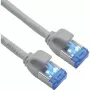 ROLINE cable de parcheo S/FTP Cat.6A TPE apto para PoE sin enredos gris 0,5 m