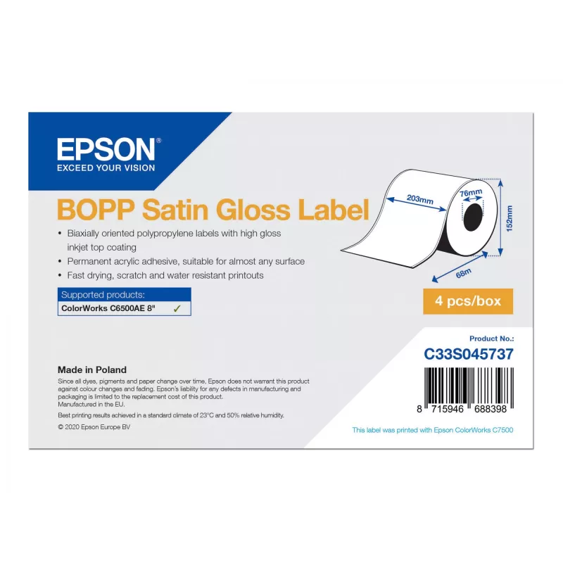 Epson C33S045737 etiqueta para impresora