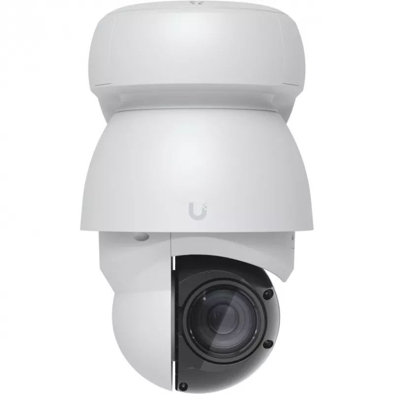 Cámara de vigilancia IP UBIQUITI UVC-AI-PTZ-W — AI PTZ industrial esférica 3864×2160, zoom óptico 22×, rotación 360°, por cable, pared/mástil/escritorio, blanca