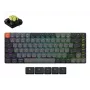 Teclado mecánico Keychron K3X-B4 — 75% Low-Profile, con cable y Bluetooth 5.2, USB-C, iluminación RGB, gris, batería hasta 124 h