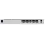 Conmutador gestionado L2/L3 Ubiquiti UniFi USW-24-POE, 24x Gigabit Ethernet (16x PoE+), 2x SFP, 1U, plateado