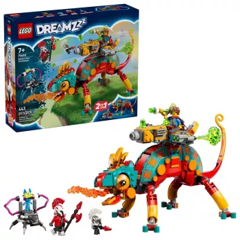 Juguete de construcción LEGO 71492 Dreamzz Set de juego Camaleón de fuego de Mateo, modelo de bloques para construir con imaginación