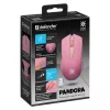 Ratón gamer inalámbrico DEFENDER P ANDORA PINK interfaz