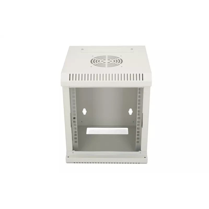 Armario de pared Extralink caja rack 6U 10 pulgadas gris cerradura con llave gestión de cables