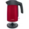 Hervidor eléctrico Bosch TWK7L464 – capacidad 1,7 L, 2400 W, rojo, carcasa de plástico