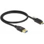 Cable USB conector macho Type-A a conector macho Type-C DeLOCK 84025 0,5 m