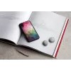 Funda para smartphone iKins para iPhone XR — diseño de flores acuáticas, negra