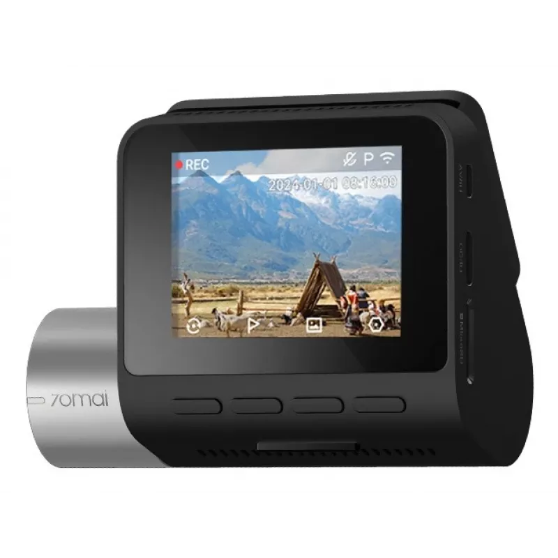 Cámara para coche 70mai A510, 2592x1944 (2,5K) HDR, Sony STARVIS 2 IMX675, 140°, f/1.8, Wi-Fi, Bluetooth, GPS, 4G/LTE, ADAS, pantalla de 2,0 pulgadas, 500 mAh, negra