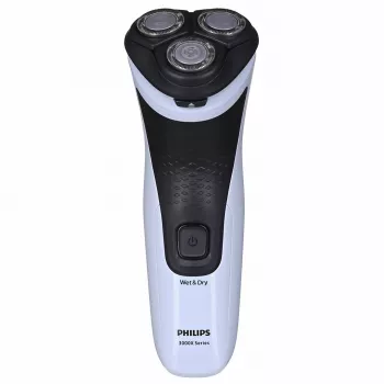 Afeitadora eléctrica rotatoria Philips 3000X Series X3003/00 — 3 cabezales, en húmedo y en seco, batería NiMH, 40 min de autonomía