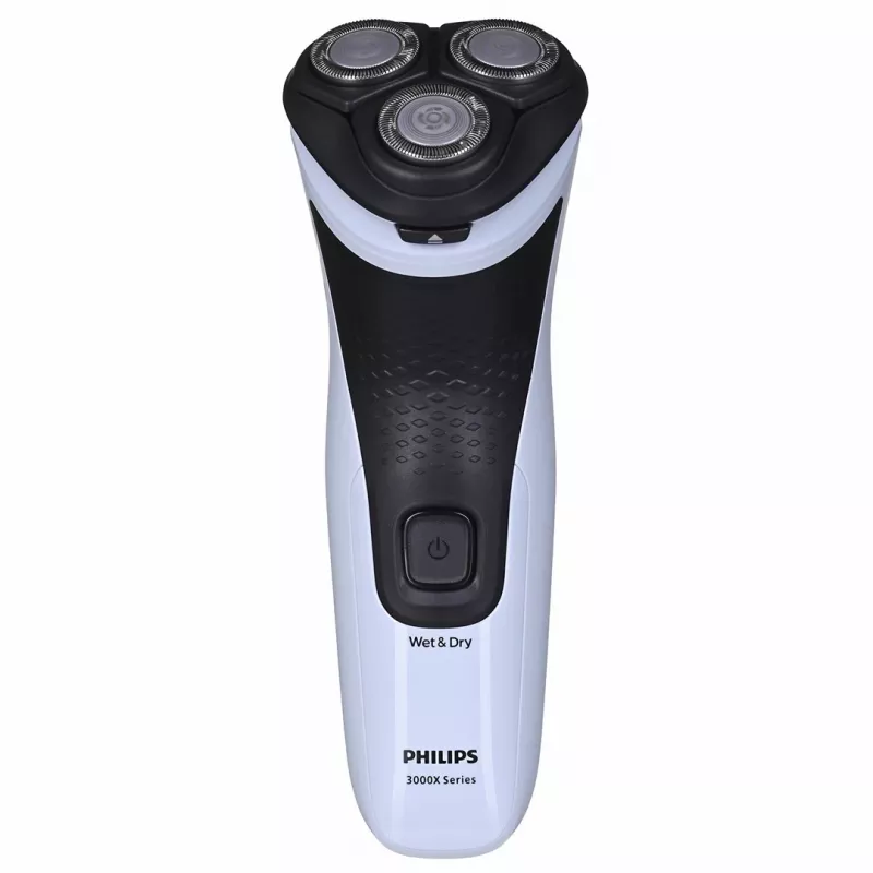 Afeitadora eléctrica rotatoria Philips 3000X Series X3003/00 — 3 cabezales, en húmedo y en seco, batería NiMH, 40 min de autonomía