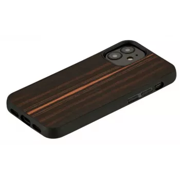 Funda protectora Man and Wood para iPhone 12 mini – ébano negro