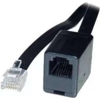 Cable de teléfono ShiverPeaks BS70226-6/6 6 m negro