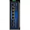 Switch PoE industrial ALLNET ALL-SGI8106PMJ-BT — 6 puertos (4 PoE+), carcasa metálica robusta
