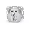 Toma de red Digitus DN-9007-1 CAT 6A Clase EA, 2x RJ45, apantallada, empotrable, blanca
