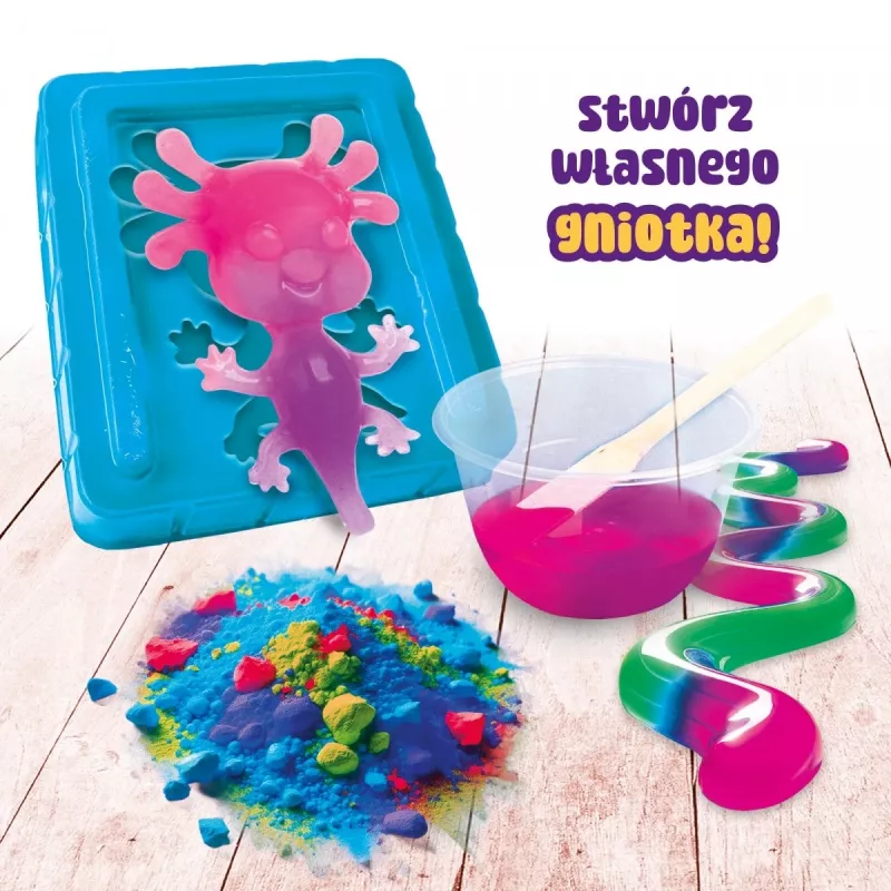 Antiestrés Liscianigiochi Slumi Science Axolotl modelo 304-PL110322 para juego educativo