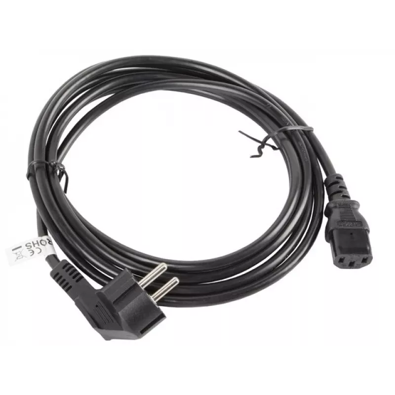 Cable de alimentación Lanberg CA-C13C-11CC-0030-BK negro 3 m conector hembra C13 CEE7/7 (CA-C13C-11CC-0030-BK)
