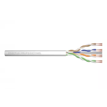 Cable de red Digitus CAT 6A U/UTP par trenzado latiguillo sin conector 100 m gris