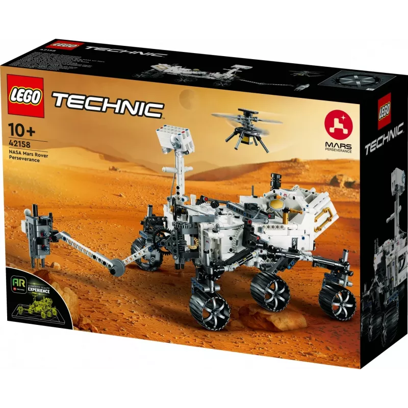 LEGO Technic NASA Mars Rover Perseverance Set espacial con experiencia de app AR Set de descubrimiento científico Aprende sobre ingeniería de vehículos Juguete de construcción