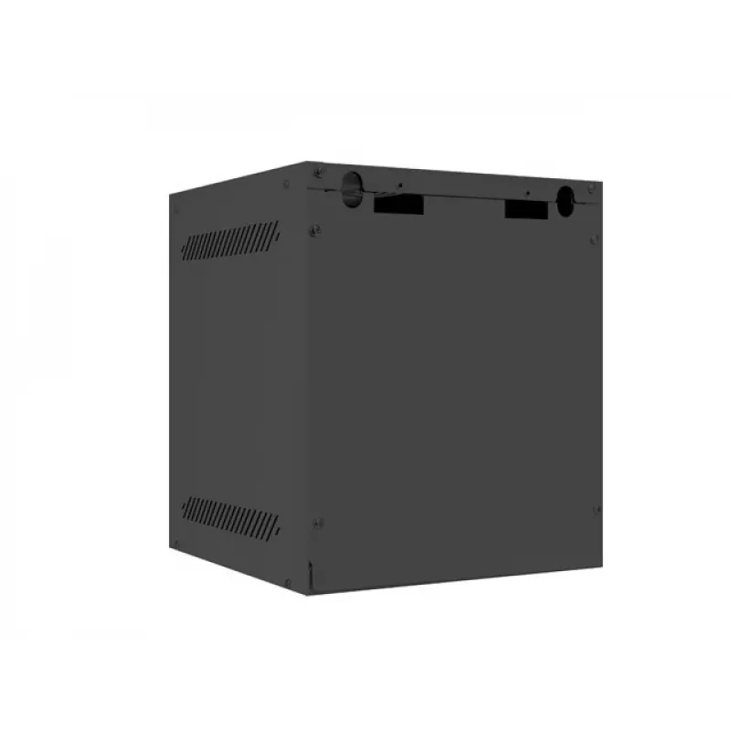 Lanberg WF10-2306-10B armario rack mural de 10" 6U, 280×310 mm, puerta de cristal, 20 kg, negro (RAL 9004)
