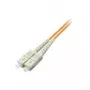 Cable de conexión de fibra óptica Intellinet, OM1, SC/SC, 1m, naranja, dúplex, multimodo, 62,5/125 µm, LSZH, fibra, garantía de por vida