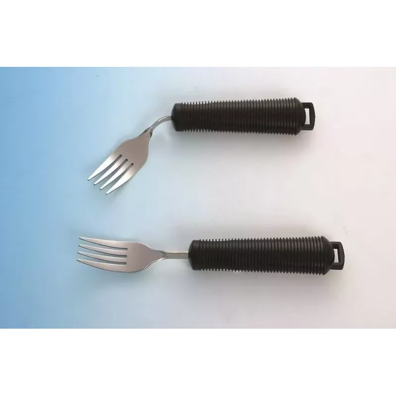 Tenedor flexible para usuarios con discapacidad